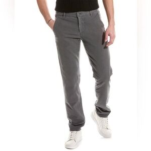 AG Adriano Goldschmied Cotton Grey Jeans Marshall Slim Fit Flat Front Chinos 34